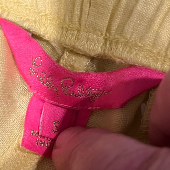 Lilly Pulitzer Laryn Linen Yellow Pink in Excellent Condition! - Picture 7 of 10